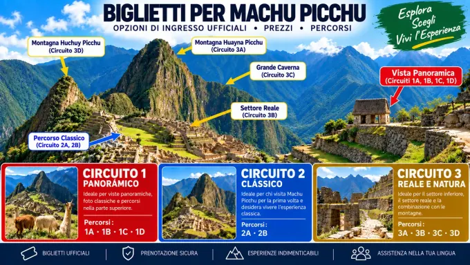 Biglietti per Machu Picchu: prezzi d\'ingresso e circuiti ufficiali